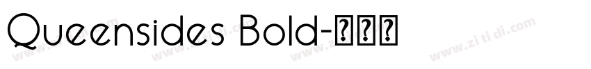 Queensides Bold字体转换